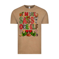 Vintage Coffee I'm the sassy on the elf Vintage Tee - NancyCooperArtShop