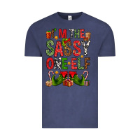 Vintage Denim I'm the sassy on the elf Vintage Tee - NancyCooperArtShop