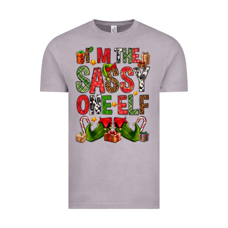 I'm The Sassy On The Elf Vintage Tee by NancyCooperArtShop | Teevron