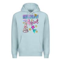 Blue Mist birthday girl 4 Premium Hoodie - BundleAndBundleShop
