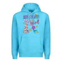 Ocean Blue birthday girl 4 Premium Hoodie - BundleAndBundleShop
