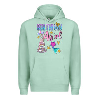 Seafoam birthday girl 4 Premium Hoodie - BundleAndBundleShop