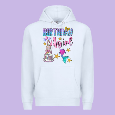 Birthday Girl 4 Premium Hoodie Designed By Bundleandbundleshop