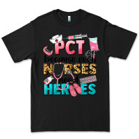 Black pct because nurses need heroes Premium Tee - LillyAllenDesigns