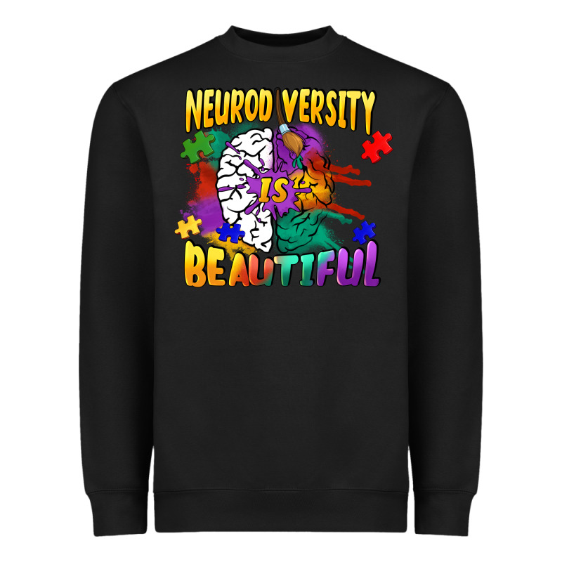 Neurodiversity Is Beautiful Heavyweight Sweatshirt by FaDigitalArtStudio | Teevron