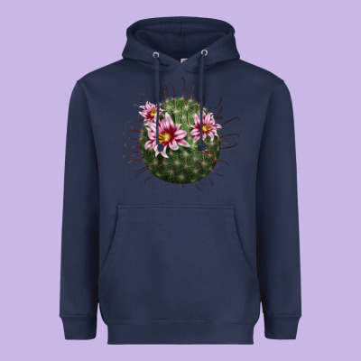 Arizona Fishhook Cactus Heavyweight Hoodie Designed By Lillyallendesigns