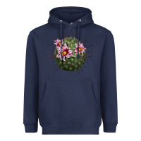 Navy arizona fishhook cactus Heavyweight Hoodie - LillyAllenDesigns