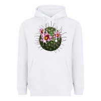 White arizona fishhook cactus Heavyweight Hoodie - LillyAllenDesigns