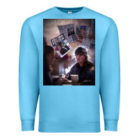 Ocean Blue unsaid emily julie and the phantoms poster gift (1) Premium Sweatshirt - lanVoArt