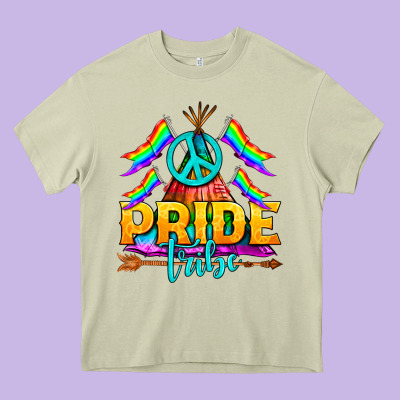 Lgbtq+ Pride Tribe Heavy Core Tee Designed By Bundleandbundleshop