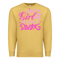 Antique Gold funny springboard diving quote diver gift for love girl Premium Sweatshirt - lanVoArt