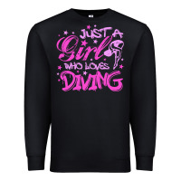Black funny springboard diving quote diver gift for love girl Premium Sweatshirt - lanVoArt