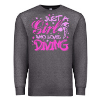 Charcoal Heather funny springboard diving quote diver gift for love girl Premium Sweatshirt - lanVoArt