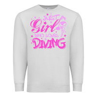 Dove Grey funny springboard diving quote diver gift for love girl Premium Sweatshirt - lanVoArt