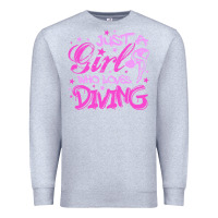 Heather Grey funny springboard diving quote diver gift for love girl Premium Sweatshirt - lanVoArt