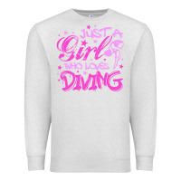 Oatmeal Heather funny springboard diving quote diver gift for love girl Premium Sweatshirt - lanVoArt