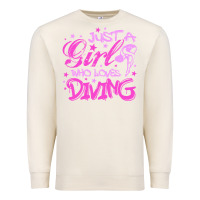 Sandshell funny springboard diving quote diver gift for love girl Premium Sweatshirt - lanVoArt