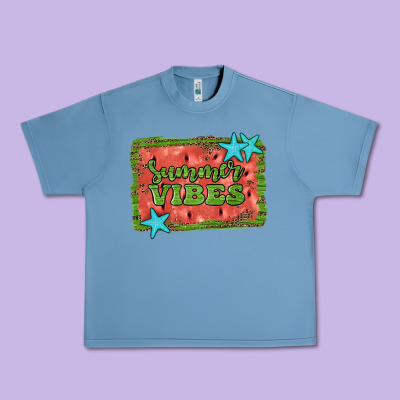 Summer Vibes Watermelon Urban Heavy Tee Designed By Jahusdesignshop
