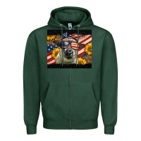 Sports Green Western 4th Of July Sheep Zipper Hoodie - LillyAllenDesigns