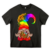 Asphalt LGBTQ+ Pride Gnome With Donut Heavy Core Tee - BundleAndBundleShop