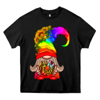 Black LGBTQ+ Pride Gnome With Donut Heavy Core Tee - BundleAndBundleShop