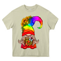 Mossy LGBTQ+ Pride Gnome With Donut Heavy Core Tee - BundleAndBundleShop