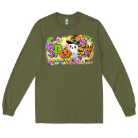 Army Green its spooky season Long Sleeve Tee - CowGirlArtShop