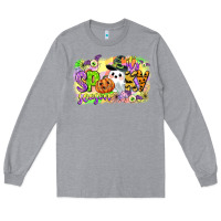 Heather Grey its spooky season Long Sleeve Tee - CowGirlArtShop