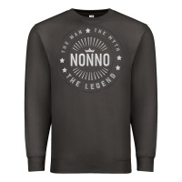 Smoke Graphic 365 Nonno The Legend Grandpa Men Funny Gift Premium Sweatshirt - lanVoArt