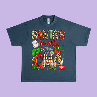 Santa's Favorite Cma Urban Heavy Tee Designed By Texasbilliewilder