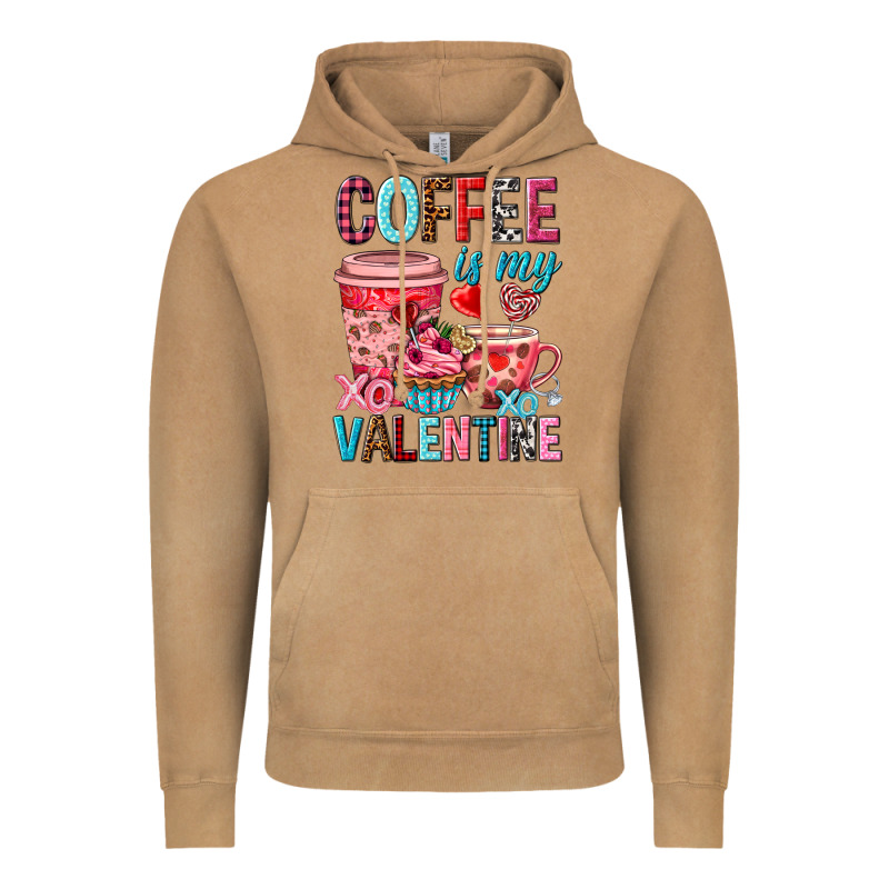 Coffee Is My Valentine Valentine's Day Vintage Hoodie by HowdyJamesFarm | Teevron
