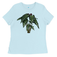 Baby Blue Amazon Elephant Ear Ladies Tee - LillyAllenDesigns