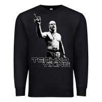 Black techno viking Premium Sweatshirt - lanVoArt