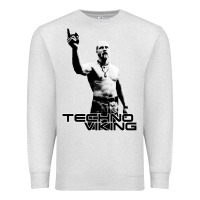 Oatmeal Heather techno viking Premium Sweatshirt - lanVoArt