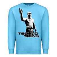 Ocean Blue techno viking Premium Sweatshirt - lanVoArt