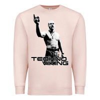 Pale Pink techno viking Premium Sweatshirt - lanVoArt