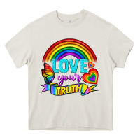 Cream Love Your Truth Heavy Core Tee - BundleAndBundleShop