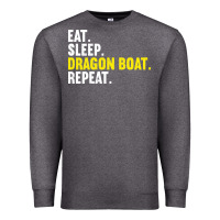 Charcoal Heather Dragon Boat-Kdkal Premium Sweatshirt - lanVoArt