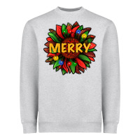 Merry Christmas With Light Sunflower Bbs Heavyweight Sweatshirt | Teevron