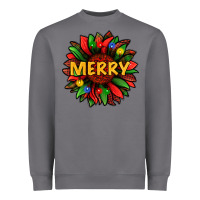 Storm merry christmas with light sunflower bbs Heavyweight Sweatshirt - BundleAndBundleShop