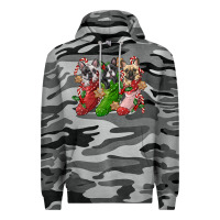 Slate Camo french bulldog with christmas socks Premium Hoodie - FaDigitalArtStudio