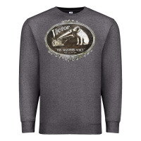 Charcoal Heather his master's voice Premium Sweatshirt - lanVoArt