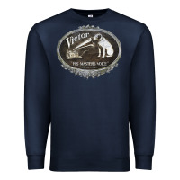 Navy his master's voice Premium Sweatshirt - lanVoArt