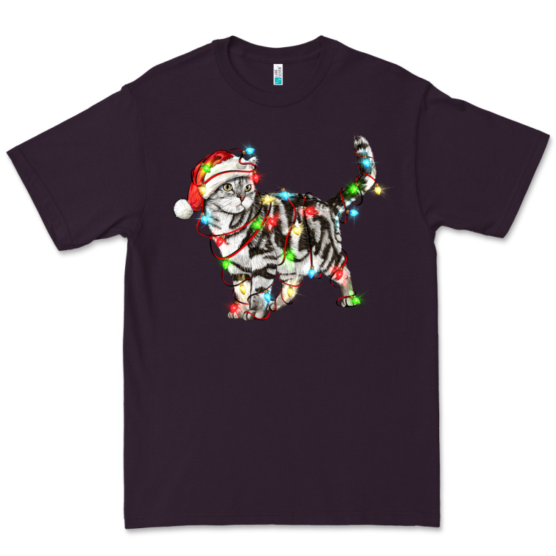 Christmas American Shorthair Cat Premium Tee by LillyAllenDesigns | Teevron
