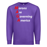 Purple morons are governing america anti trump political t shirt Premium Sweatshirt - lanVoArt