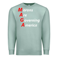 Seafoam morons are governing america anti trump political t shirt Premium Sweatshirt - lanVoArt