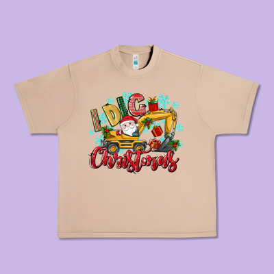 I Dig Christmas Urban Heavy Tee Designed By Texasbilliewilder