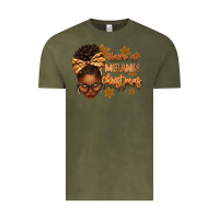 Vintage Olive Have a melanin Christmas afro woman Vintage Tee - texasbilliewilder