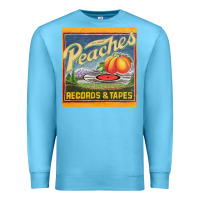 Ocean Blue peaches records and tapes Premium Sweatshirt - lanVoArt