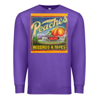 Purple peaches records and tapes Premium Sweatshirt - lanVoArt